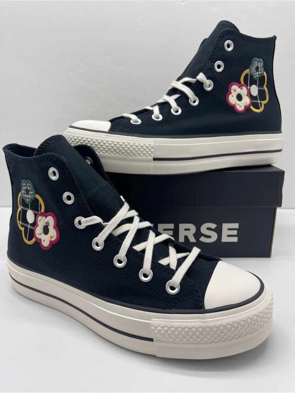 Converse A15534F CTAS LIFT HI BLACK/WHITE/SUNNY ANGLE Platform Sneakers